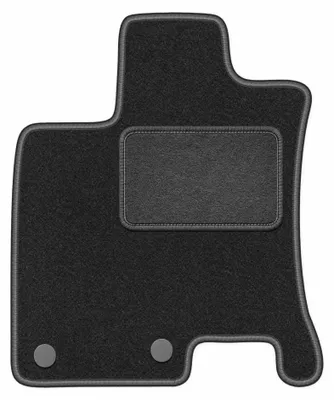 Immagine prodotto di Tappetino guidatore in moquette per Nisan Qashqai +2 2008-2013 (crossover) – 1 pezzo, grigio grafite, su misura – Wielganizator LUX