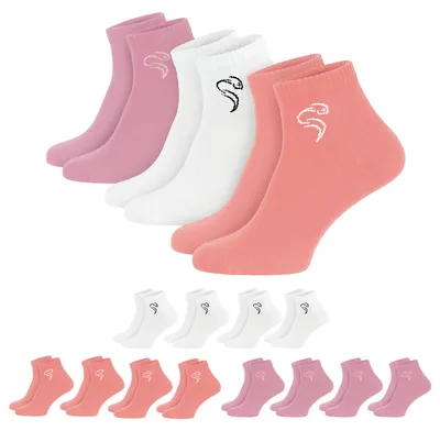 Produktbild von Quarter Socken aus Baumwolle für Damen & Herren, 12 Paar für Sport & Freizeit