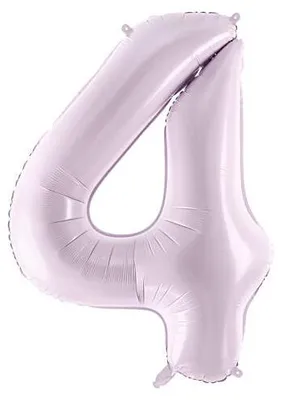 Image de Ballon en plastique chiffre 4, 72 cm, lilas