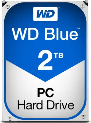 Produktbild von Western Digital Blue, 2 TB, 5400 RPM, 64 MB, 3.5", Serial ATA III