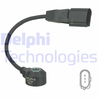 Produktbild von DELPHI Klopfsensor AS10190 für VW POLO (9N)