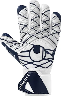 Productafbeelding van Uhlsport Supersoft Hn keepershandschoenen - Wit / Marineblauw / Zilver
