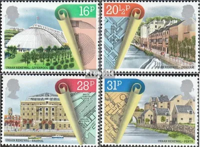 Produktbild von Briefmarken Großbritannien 1984 Mi 984-987 (kompl.Ausg.) postfrisch Städtesanierung