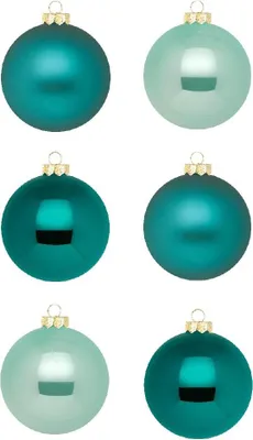 Produktbild von Weihnachtskugeln 20 Stk 6cm Green Emerald