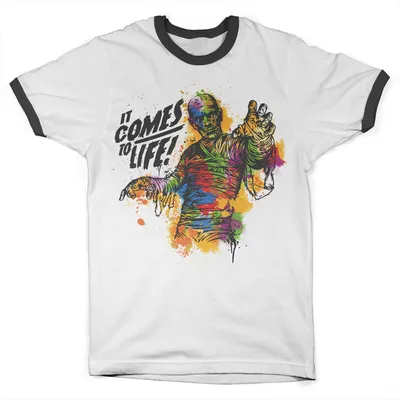 Produktbild von Colorful Mummy Ringer Tee - Small - WhiteBlack