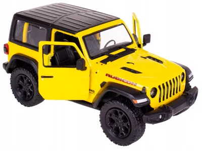 Produktbild von Kinsmart 18 Jeep Wrangler Rubicon Modellauto Metall Gelb