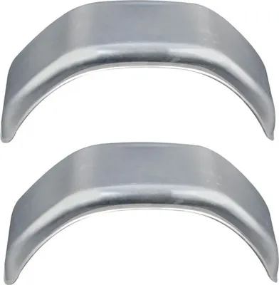 Produktbild von 2er Set Kotflügel Metall eckig 14 Zoll Metall-Schutzblech, Anhänger Kotflügel