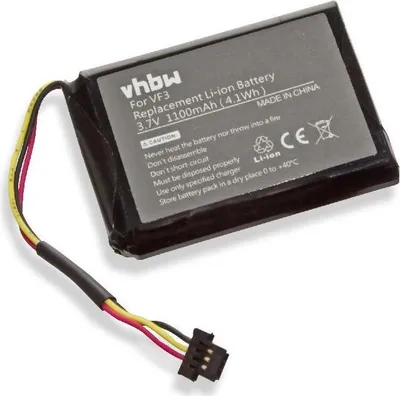 Produktbild von vhbw Akku kompatibel mit TomTom Quanta GPS Navigation Navi (1100 mAh, 3,7 V, Li-Ion)