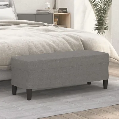 Produktbild von Möbel Sitzbank Dunkelgrau 100x35x41 cm Stoff - Gartenbänke 349408