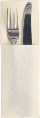 Produktbild von 300 Papstar Servietten ROYAL Collection 48 cm x 30 cm champagner mit Besteckfalz 89414
