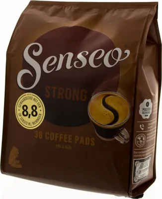 Produktbild von Senseo Kaffeepads Kräftig / Strong, Intensiver und Vollmundiger Geschmack, Kaffee, 36 Pads