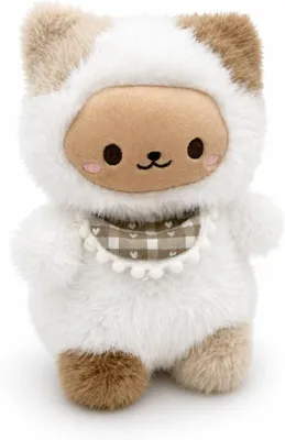 Produktbild von Katze Kuscheltier 19 cm Kawaii Plüschkatze Creme Beige Weiches Stofftier Niedliche Katze Geschenk für Kinder