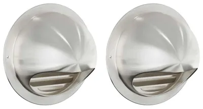 Zdjęcie produktu dla Pokrywy wentylacyjne 2 pcs Srebrny 150 mm Stal nierdzewna