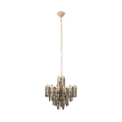 Image de Suspension, métal doré, pendentif décoratif, douille E14