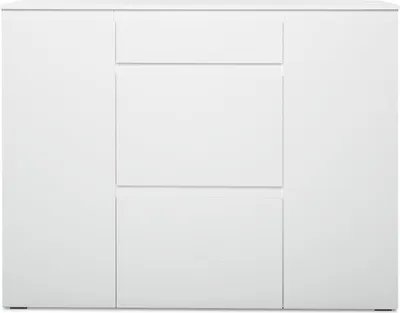 Produktbild von Schuhschrank Schuhkipper Schuhablage Schuhkommode Schrarnk Flur "Ravenna III" Weiß matt