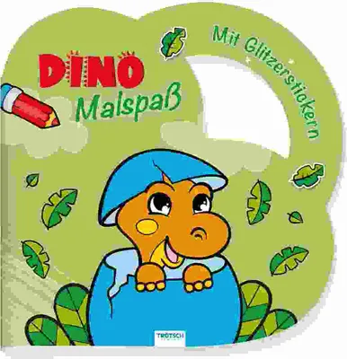 Produktbild von Trötsch Malbuch Stickermalbuch Dino Malspaß