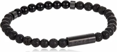 Imagen del producto de Pulsera negra con cuentas, de diseño moderno, modelo 1580272