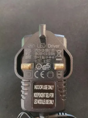 Produktbild von Sompex UK LED Treiber 12 V DC 1 A – Steckertransformator | LPS12V-120-1000-2 (BS)