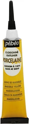 Zdjęcie produktu dla Konturówka Pebeo Porcelaine 150, 20 ml, 01 Marseilles Yellow
