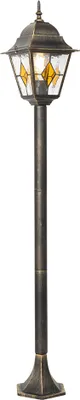 Produktbild von Qazqa Vintage außen Laterne für den Garten - Antigua - gold, max. 15W, Geeignet für LED, 117cm, IP44