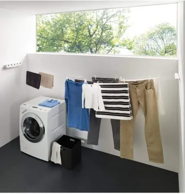 Obrázok produktu pre Juwel Rolldry Wäschetrockner, Wäscheleine 21 m, ausziehbar, Breite 120 cm