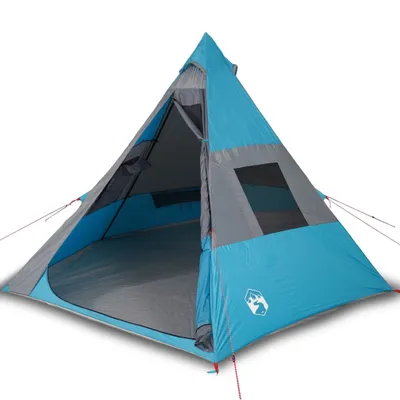 Produktbild von vidaXL Tipi-Campingzelt 7 Personen Blau Wasserdicht