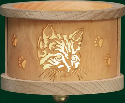 Produktbild von Teelichtlaterne Katzen Höhe= 5,5cm