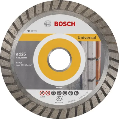 Image de Disque diamant Standard for Universal Turbo Ø125 BOSCH 2608602394 segment de 10mm, alésage 22,23mm