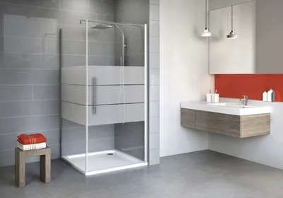 Produktbild von Drehtür inkl. Seitenwand Schulte Alexa Style 2.0 90x80 cm Dekor Depoli Light Profilfarbe chrom