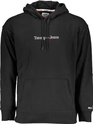 Produktbild von Herren Kapuzen-Sweatshirt Schwarz: Stilvolles Design mit Stickerei