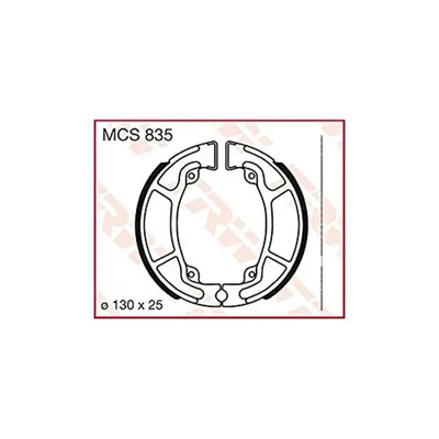 Produktbild von TRW Bremsbackensatz MCS835 Dylan 125 JF10