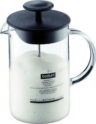 Produktbild von Bodum "Bodum Latteo Milchschäumer 0,25 l.mit Glasgriff schwarz"