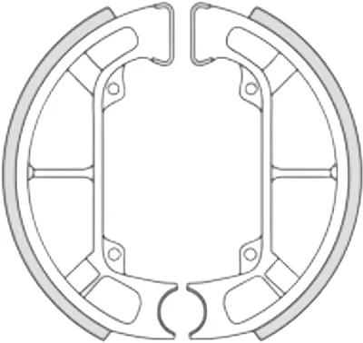 Produktbild von Bremsbacken CIF Paar hinten für Piaggio Sfera