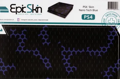 Produktbild von PS4 Skin - Design Aufkleber Nano Tech Blue