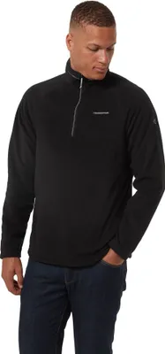 Produktbild von Craghoppers - "Corey VI" Fleece-Oberteil, mit halbem Reißverschluss für Herren CG1466 (L) (Schwarz)