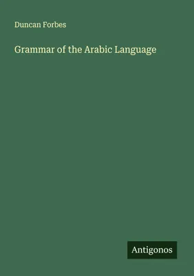 Produktbild von Grammar of the Arabic Language