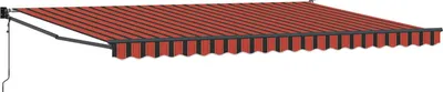 Obrázek produktu pro Markýza Oranžová a hnědá 500 x 300 x 165 cm Polyester a kov