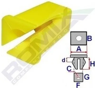Produktbild von 10x ROMIX 15028 Clip Zier- / Schutzleiste
