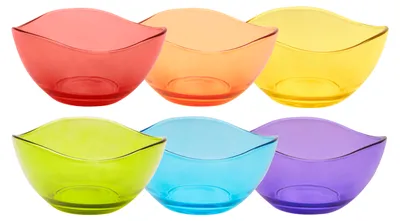 Produktbild von Excelsa set von 6 schalen Copenaghen glas bunt