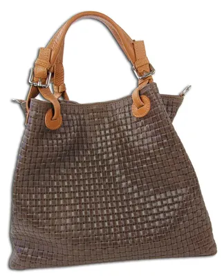 Produktbild von Toscanto Handbags Handtasche, Umhängetasche dunkelbraun Leder OTT164HN
