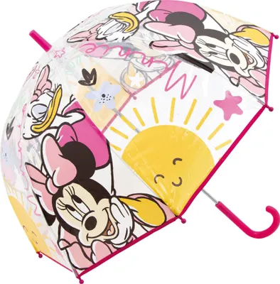 Produktbild von Minnie Maus & Daizy Regenschirm - Kinder Stockregenschirm - Kuppelschirm Ø 68 cm