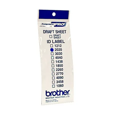 Produktbild von Brother ID2020 - 20 x 20 mm 12 Etikett(en) Stempeletiketten
