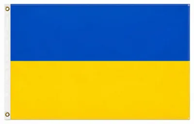 Produktbild von Flagge Fahne Ukraine 250 x 150 cm mit 3 Metallösen - Fahne- reißfest - rissfest - Hissfahne- Hissflagge - Sturmflagge -zum hissen - - keine billige Chinaqualität