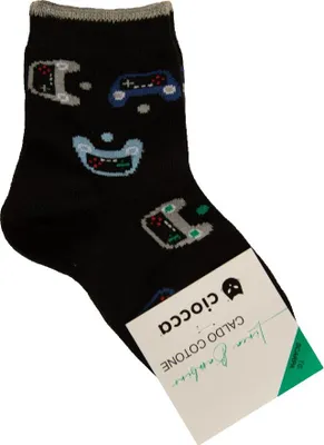 Produktbild von CIOCCA Babysocken, ein Paar warme Jungen-Socken aus Baumwolle, Artikel 4/003, 2-6/8 - scarpa 29/34, Cotone 80%,Poliammide 19%,Elasthan 1%