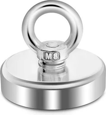 Produktbild von Famanu Neodymium Magnet starke Visomagnet mit Gewinde (60mm) - Magnetfischen