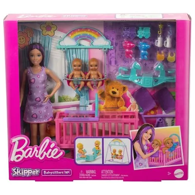 Obrázek produktu pro Barbie Skipper Babysitters Inc. HXM99, Módní panenka, Ženy, 3 rok/roky, Dívka, 169 mm, 500 g