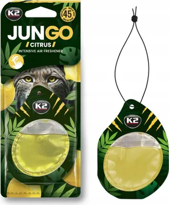 Zdjęcie produktu dla K2 JUNGO CITRUS odświeżacz powietrza o zapachu samochodowym