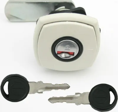 Immagine prodotto di Serratura a ribalta Serratura di servizio a ribalta per gas caravan camper caravan bianco 47 x 47 mm
