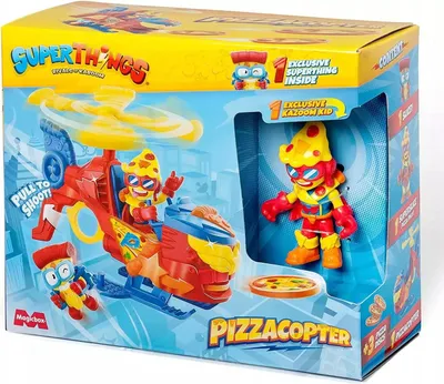 Produktbild von SUPERTHINGS Pizzacopter SuperZings Pizza-Disc-Launcher-Helikopter