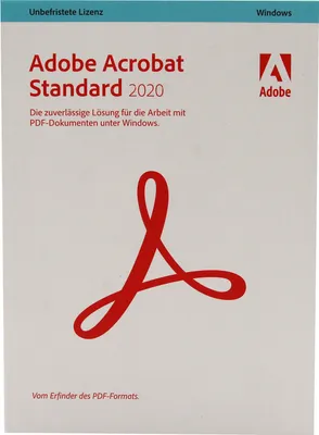Produktbild von Adobe Acrobat Standard 2020, Desktop-Publishing, Elektronischer Software-Download (ESD), Windows 10, Windows 7, Windows 8, Windows 8.1, 4500 MB, 1024 MB, 1500 MHz